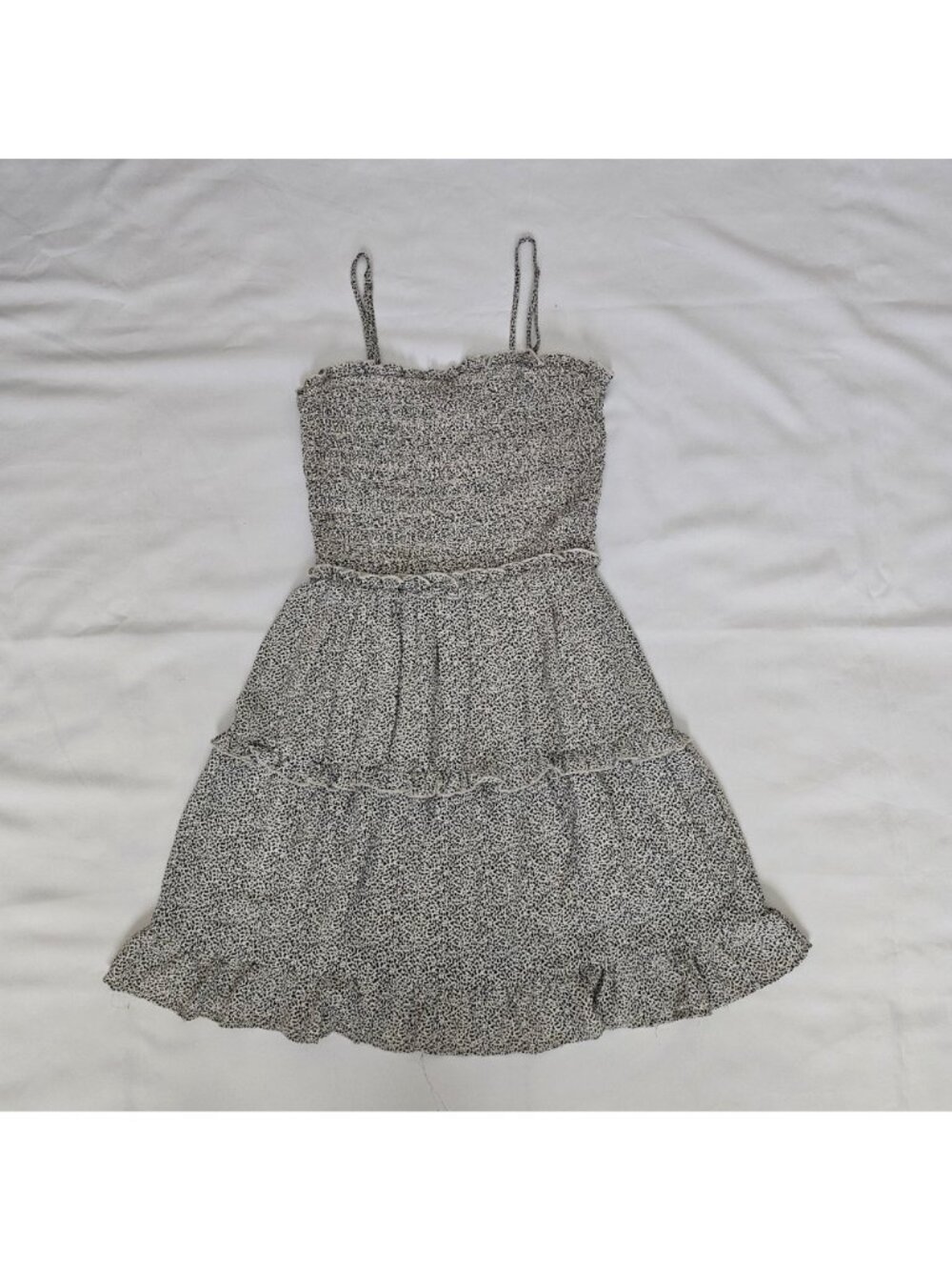 Jessica Simpson Smocked Spaghetti Strap Tiered Georgette Sundress Women's Small - Picture 11 of 12